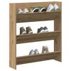 vidaXL Sienas apavu skapis Artisan Oak 80x18x90 cm Engineered Wood