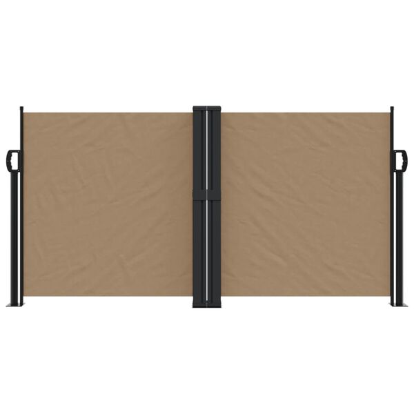 vidaXL izvelkama sānu markīze, pelēkbrūna, 120x1200 cm