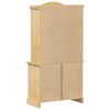 vidaXL skapis ar stikla durvīm Corona, 100x48,5x179 cm, priedes koks