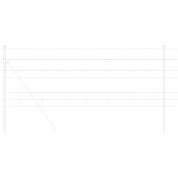 vidaXL Lauku žogs Sudraba 25 x 0,8 m Cinkots tērauds