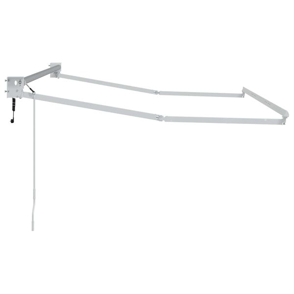 vidaXL Elektriskā izvelkamā nojumes rāmja Balts 2,5 x 2 m Alumīnijs