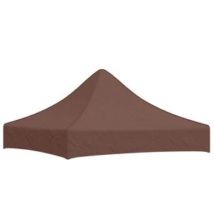 vidaXL dārza nojumes jumts, 2x2 m, brūns, 270 g/m&sup2;