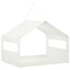 vidaXL Iekaramā putnu barotava Tērauds Balts 30 x 23 x 23 cm