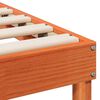 vidaXL Gultas rāmis Brūna 100 x 200 cm Ciets priedes koks