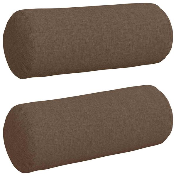 vidaXL Spilveni 2 pcs Brūna &Oslash; 15 x 40 cm audums