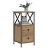 vidaXL naktsskapītis Artisan Oak 34x35,5x70 cm Engineered Wood