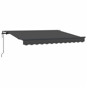 vidaXL Nolokāms markīze Antracīts 250 x 200 cm audums