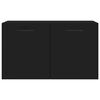 vidaXL sienas skapītis, melns, 60x36,5x35 cm, inženierijas koks