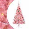 vidaXL Mākslīgais LED Ziemassvētku eglīte su 150 LED Rozā 150 cm PVC