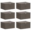vidaXL Uzglabā&scaron;anas kaste 6 gab. Neausts audums 50 x 30 x 25 cm 37,5 L