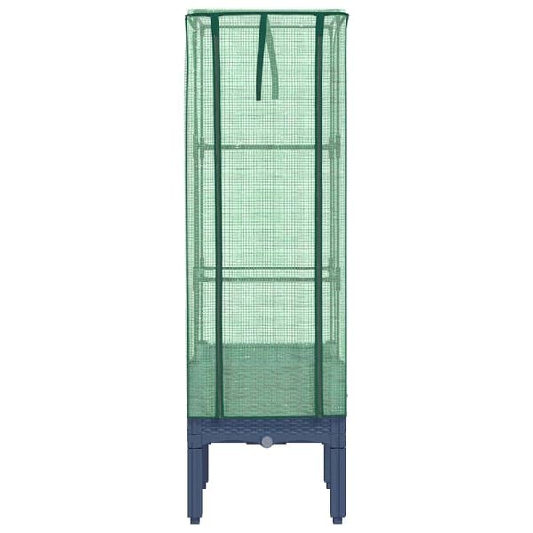 vidaXL paaugstināta puķu kaste ar pārsegu, 40x40x140 cm