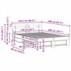 vidaXL Gultas rāmis ar atvilktni Balts 160 x 200 cm Ciets priedes koks