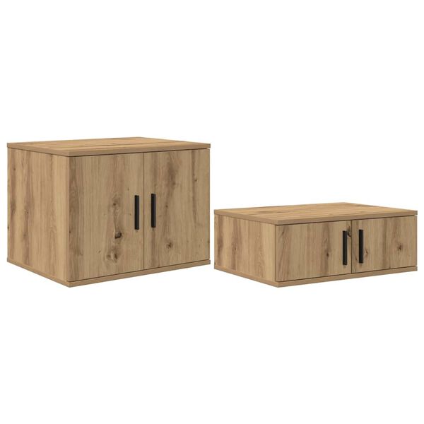 vidaXL Skapītis 2 pcs Artisānā ozols 103 x 41 x 40 cm