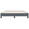 vidaXL Gultas rāmis bez matrača, tum&scaron;i pelēks, 160x220 cm, samts