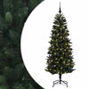 vidaXL Mākslīgā Ziemassvētku egle ar bumbiņu 210 cm 300 LED