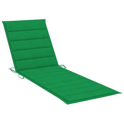 vidaXL divvietīgs sauļošanās zvilnis, zaļi matrači, impregnēta priede