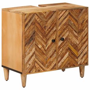 vidaXL Izlietnes skapītis Brūna 62 x 33 x 58 cm Cieta mango koksne