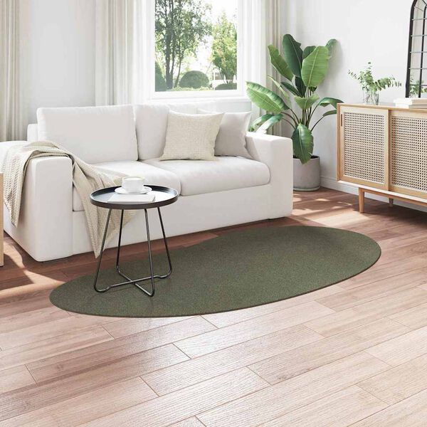 vidaXL Teritorijas paklāji HUARTE Meža zaļ&scaron; 100 x 200 cm Poliesters