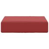 vidaXL Āra sēdvietu spilvens Vīnsarkans 40 x 40 x 8 cm 100% poliesters