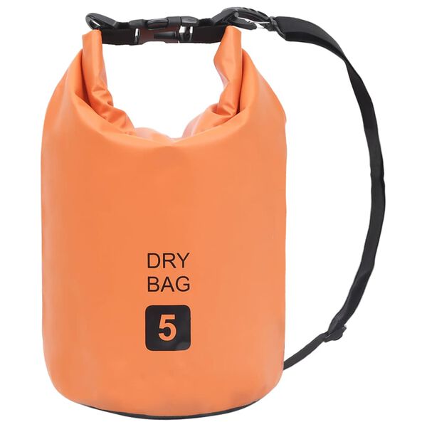 vidaXL ūdens soma, oranža, 5 L, PVC