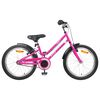 vidaXL Bērnu Velosipēds 24 Collas no 8 līdz 12 gadiem Rozā Melns