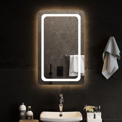 vidaXL vannasistabas spogulis ar LED, 50x80 cm