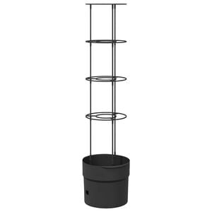 vidaXL Tomātu audzētājs Melns &Oslash; 32 x 127 cm PP