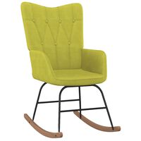 vidaXL šūpuļkrēsls, zaļš audums