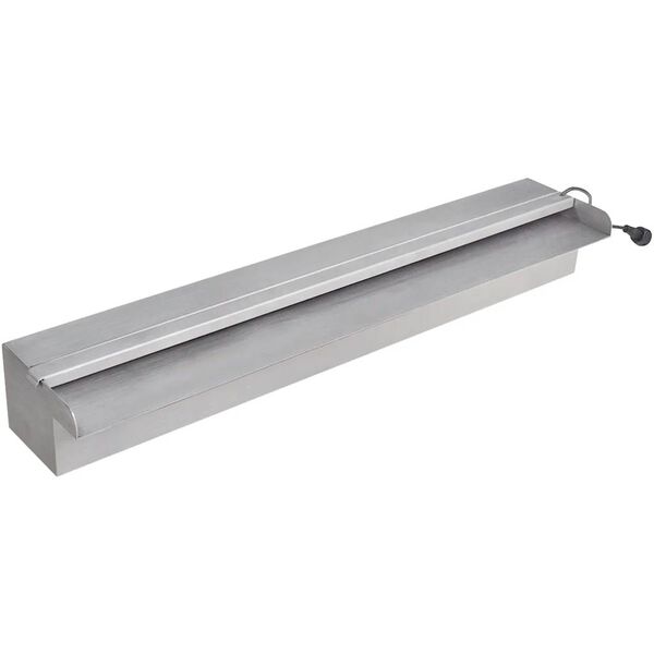 Baseina ūdenskritums, strūklaka ar LED, nerūsējo&scaron;s tērauds, 60 cm