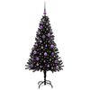 vidaXL Ziemassvētku eglīte Melna 150 cm PVC