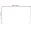 vidaXL Virtuves aizsargpanelis 2 pcs Balts 100 x 60 cm rūdīts stikls