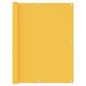 vidaXL balkona aizslietnis, 120x500 cm, dzeltens audums
