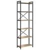 vidaXL Grāmatu plaukts 60 x 30 x 189,5 cm Inženierijas koks