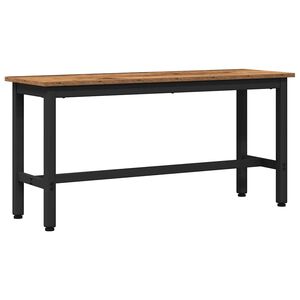 vidaXL Ēdamgalds Vecs koks 100 x 32,5 x 48,5 cm