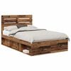 vidaXL Gultas rāmis Vecs koks 120 x 200 cm Ciets priedes koks