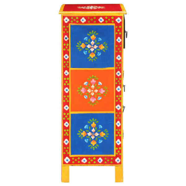 vidaXL kumode, krāsota ar rokām, 60x30x75 cm, mango masīvkoks