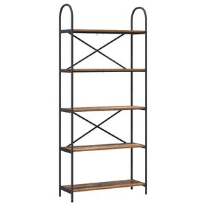 vidaXL Grāmatu plaukts 5 līmeņi 80 x 30 x 183 cm Inženierijas koks
