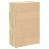 vidaXL augstais skapītis, ozolkoka, 80x42,5x124 cm, inženierijas koks