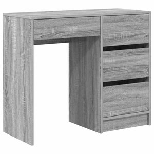 vidaXL Galds Pelēks Sonoma Inženierijas koks 90 x 37.5 x 75 cm