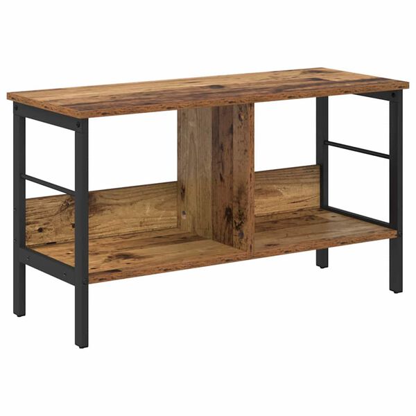 vidaXL Grāmatu plaukts Vecs koks 82 x 32 x 47 cm Inženierijas koks