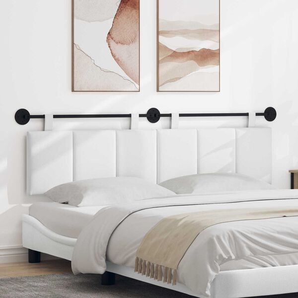 vidaXL Karājo&scaron;s galvgalis Balts 170 x 55 x 5 cm audums