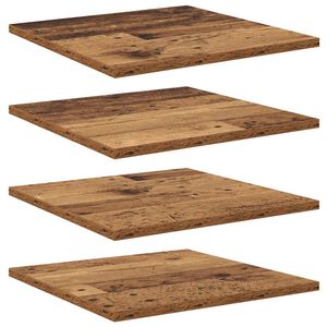 vidaXL Grāmatplaukta Paneļa 4 pcs Brūna 40 x 40 x 1,5 cm
