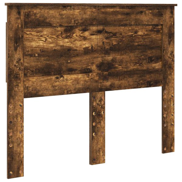 vidaXL Galvgalis ar galvas klāju Dūmaka ozols 120 cm Inženierijas koks