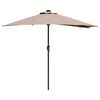 vidaXL Dārza parasols Pelēkbrūna 294 x 150 x 223 cm