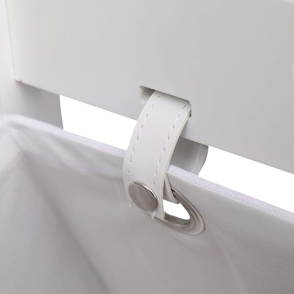 vidaXL plaukts ar 4 kastēm, balts, 35x35x125 cm, koks