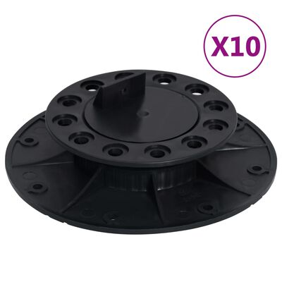 vidaXL montāžas pēdas grīdas ieklāšanai, 10 gab., 25-40 mm