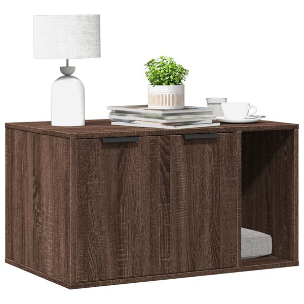 vidaXL Kaķu pakaišu kastes korpuss 80x50x45 cm inženierijas koks