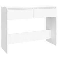 vidaXL konsoles galdiņš, balts, 100x35x76,5 cm, skaidu plāksne