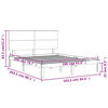 vidaXL gulta bez matrača, 160x200 cm, priedes masīvkoks