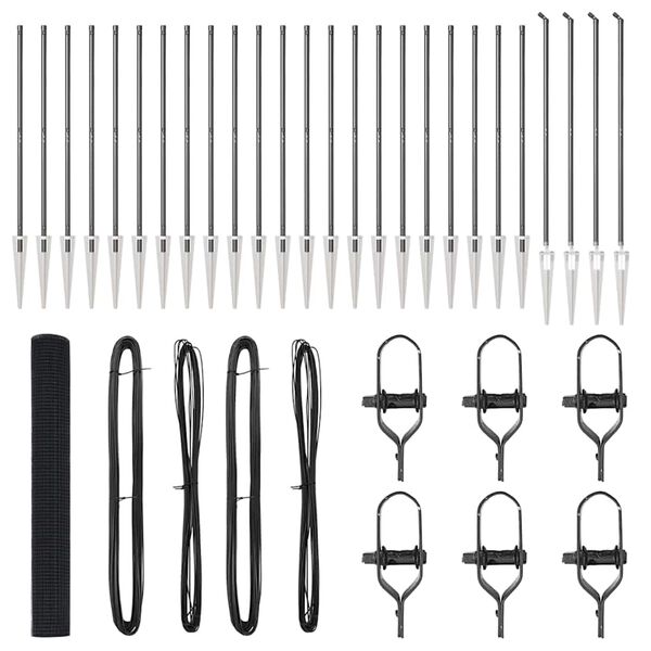 vidaXL Žoga āķis Pelēka 50 x 1,2 m (12 x 12 mm siets) Tērauds un PVC